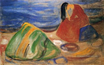 Tableaux abstraits célèbres œuvres - mélancolique Edvard Munch Expressionnisme